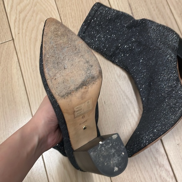 Pointed toe sparkly sock booties - Picture 2 of 3